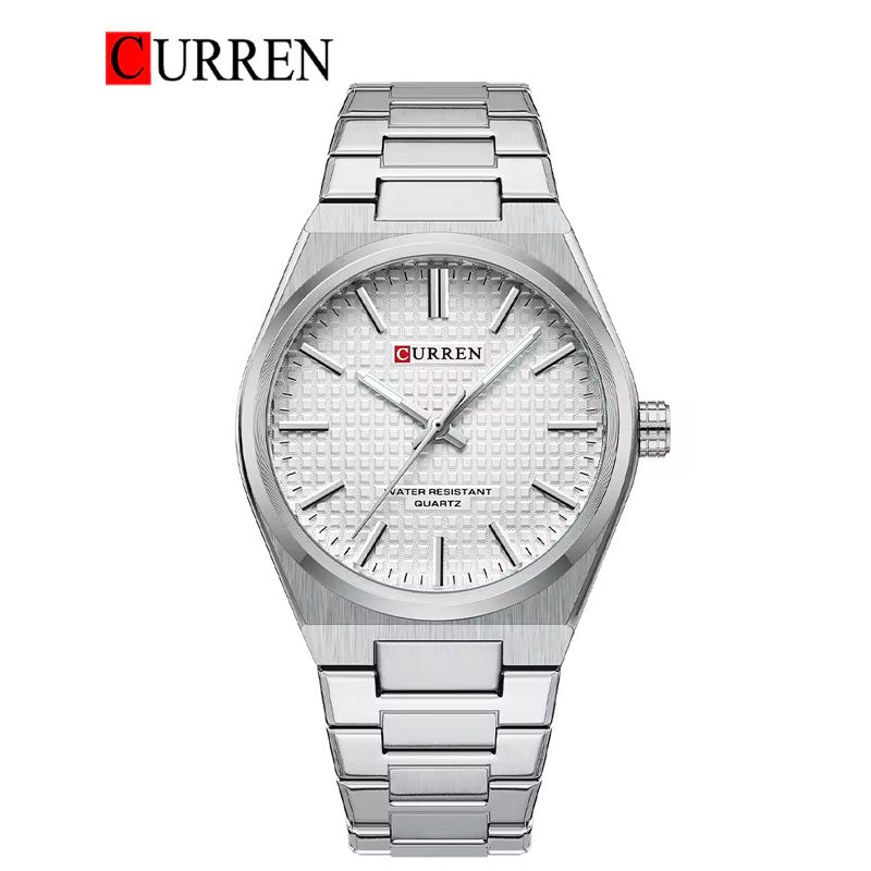 CURREN Original Brand Stainless Steel Band Wrist Watch For Men With Brand (Box & Bag)-8439