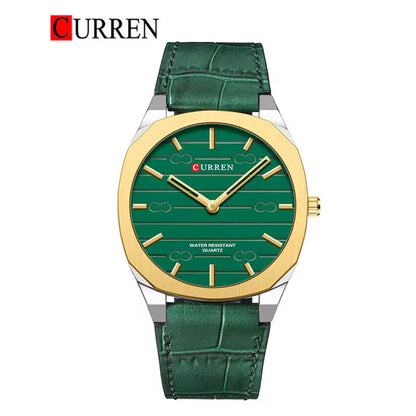 CURREN 8480 Men's Leather Straps Watch