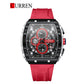 CURREN Original Brand Rubber Straps Wrist Watch For Men With Brand (Box & Bag)-8442