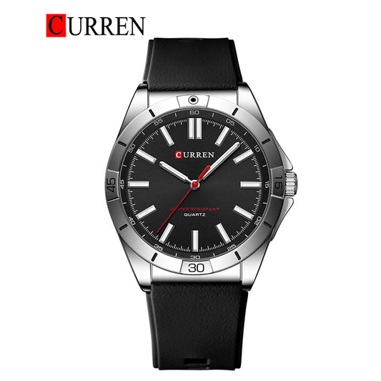 CURREN Original Brand Rubber Straps Wrist Watch For Men With Brand (Box & Bag)-8449