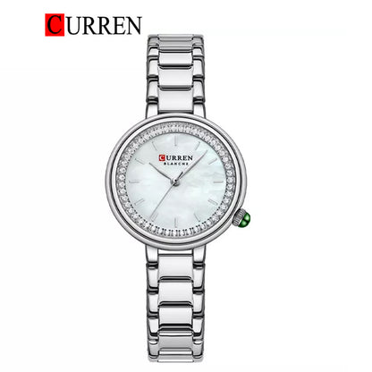 CURREN Original Brand Stainless Steel Wrist Watch For Women With Brand (Box & Bag)-9089