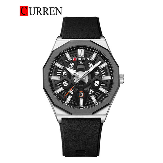 CURREN 8437 Men's Rubber Straps Watch