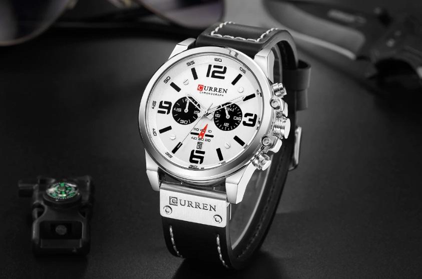 CURREN 8314 Men's Leather Straps Watch