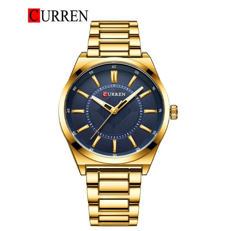 CURREN Original Brand Stainless Steel Band Wrist Watch For Men With Brand (Box & Bag)-8407
