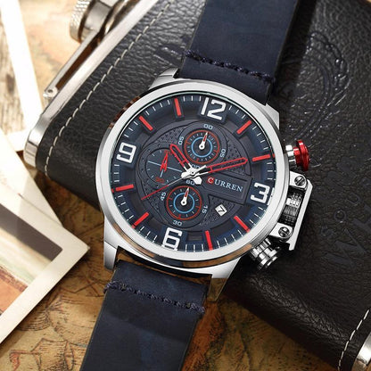 CURREN 8278 Men's Leather Straps Watch