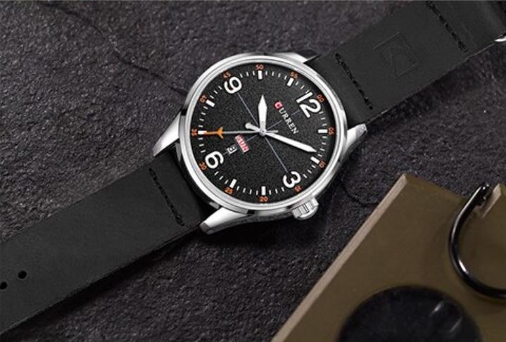 CURREN 8265 Men's Leather Straps Watch