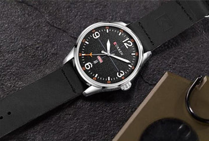 CURREN 8265 Men's Leather Straps Watch