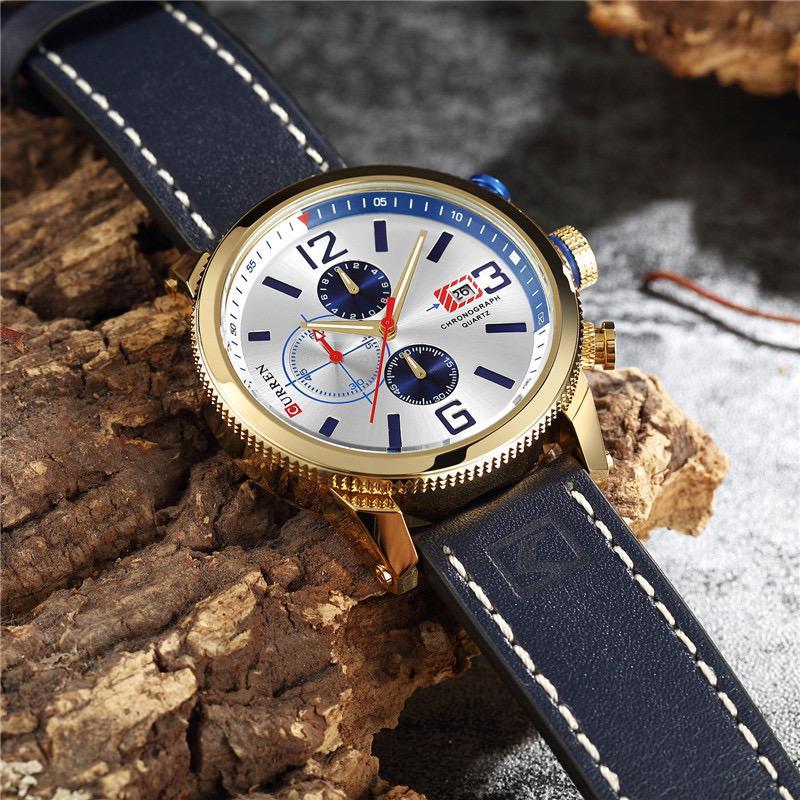 CURREN 8281 Men's Leather Straps Watch