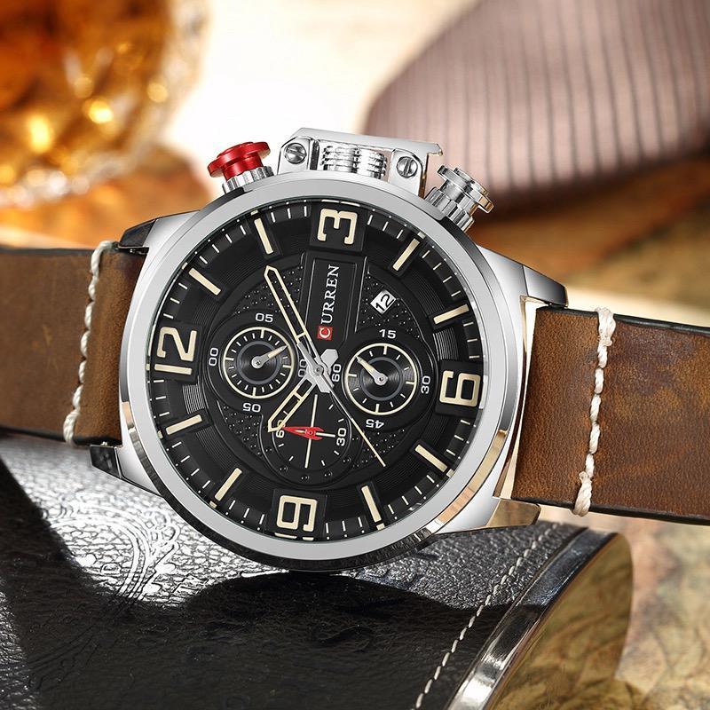 CURREN 8278 Men's Leather Straps Watch