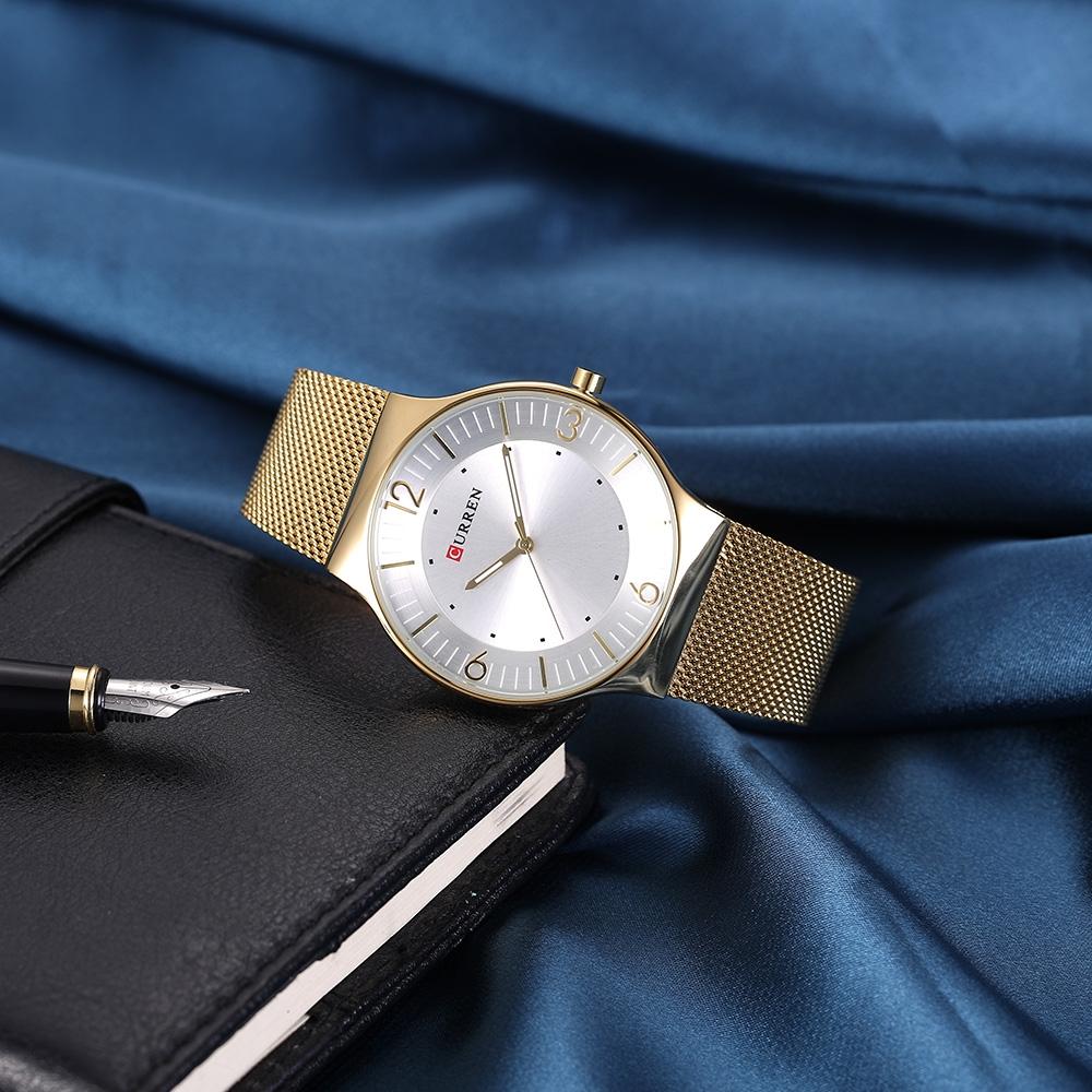 CURREN Couples Stainless Steel Watch