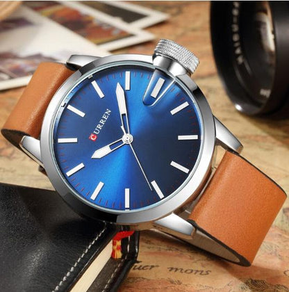 CURREN 8208 Men's Leather Straps Watch
