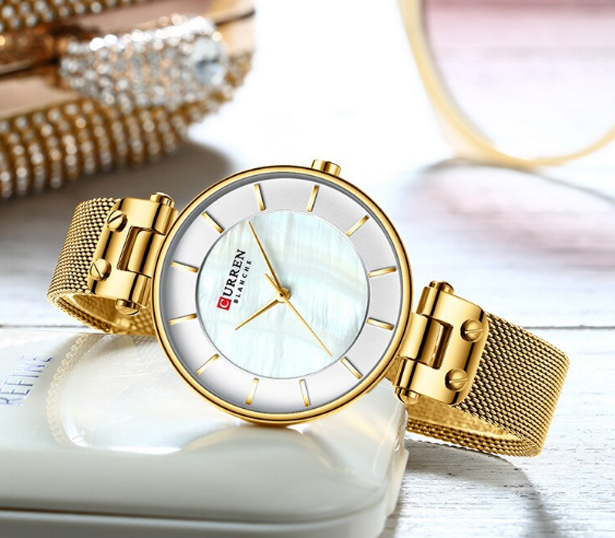 CURREN 9056 Women's Stainless Steel Watch