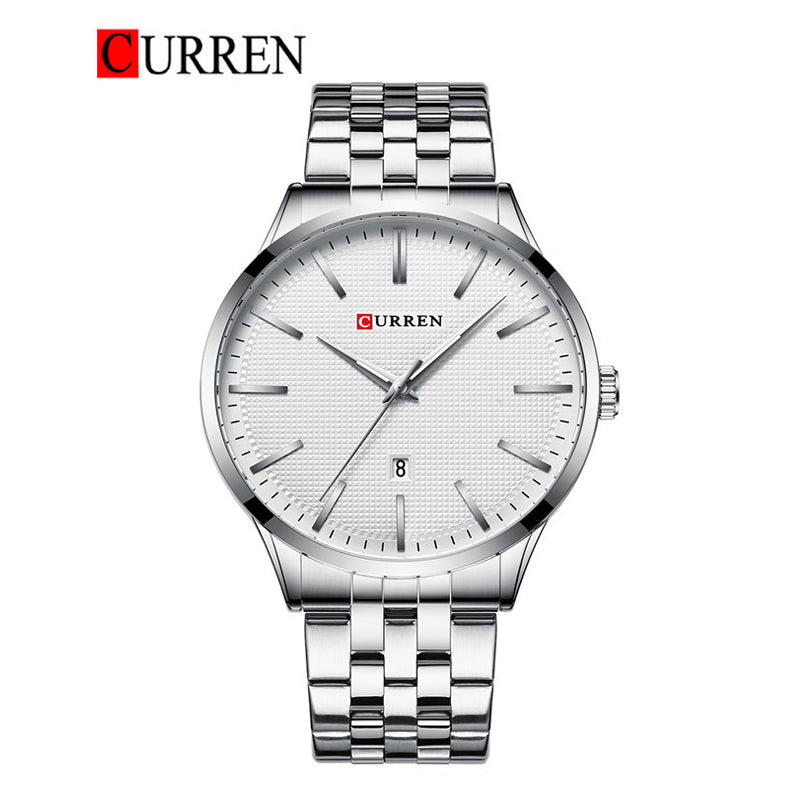 CURREN Original Brand Stainless Steel Band Wrist Watch For Men With Brand (Box & Bag)-8364