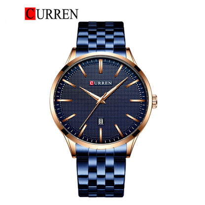 CURREN Original Brand Stainless Steel Band Wrist Watch For Men With Brand (Box & Bag)-8364