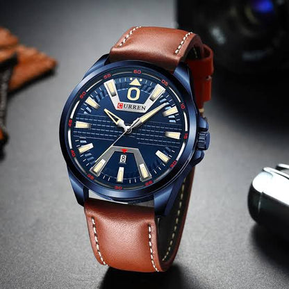 CURREN 8379 Men's Leather Straps Watch