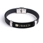 CURREN Original Brand Black Rubber Straps Band Wrist For Men & Women With Brand (Box & Bag)