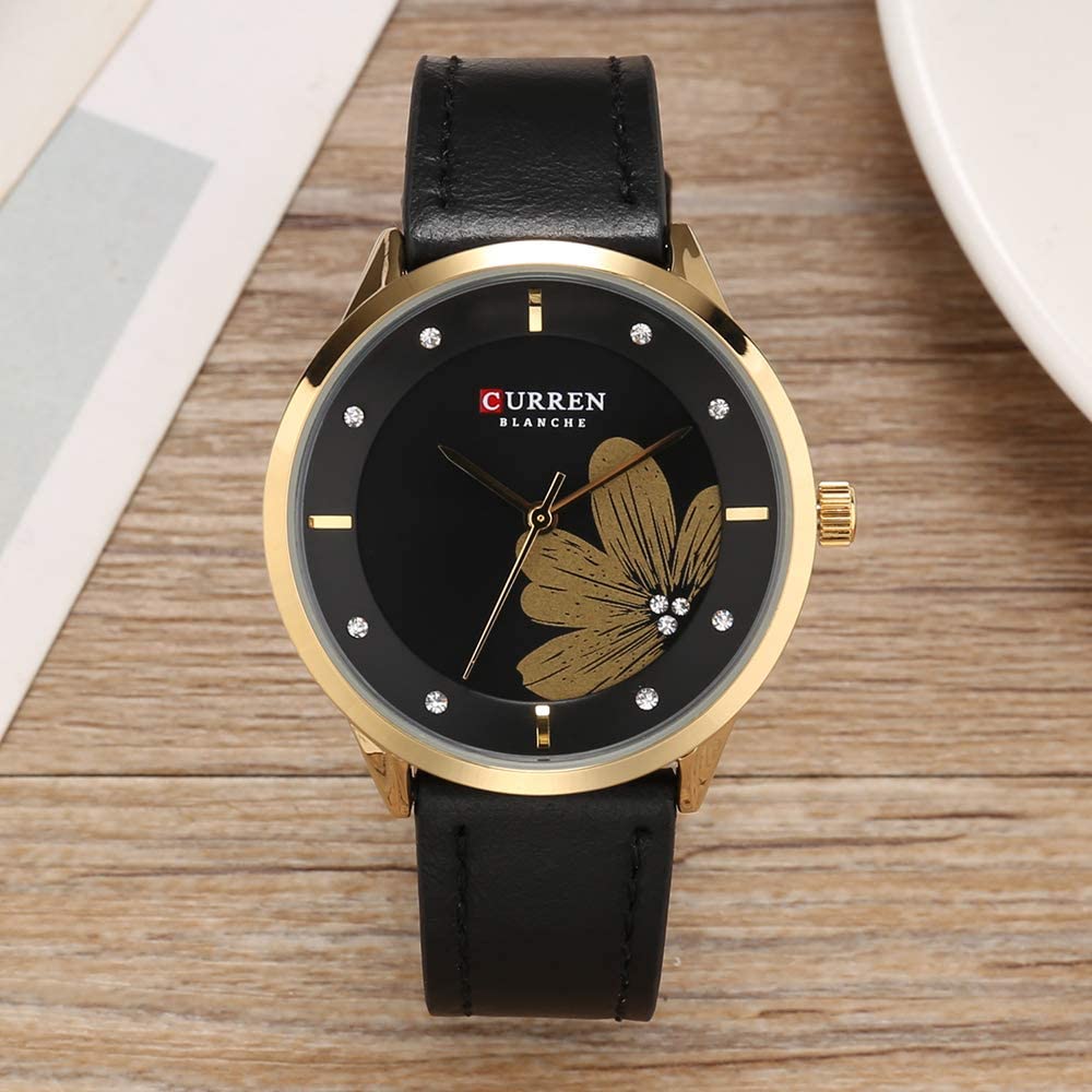 CURREN 9048 Women's Leather Straps Watch