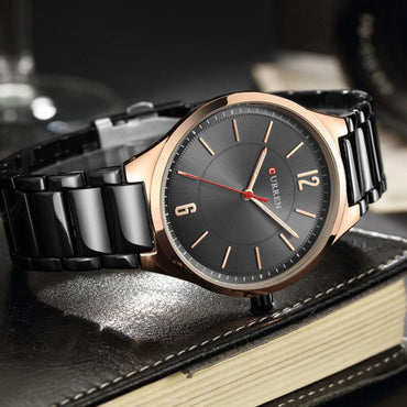 CURREN Original Brand Stainless Steel Band Wrist Watch For Couples With Brand (Box & Bag)