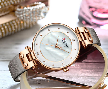 CURREN 9056 Women's Leather Straps Watch