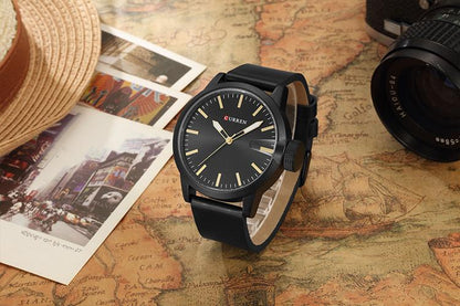 CURREN 8208 Men's Leather Straps Watch