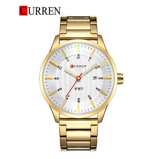 CURREN Original Brand Stainless Steel Band Wrist Watch For Men With Brand (Box & Bag)-8316