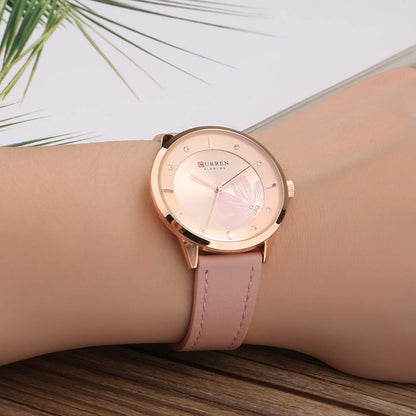 CURREN 9048 Women's Leather Straps Watch