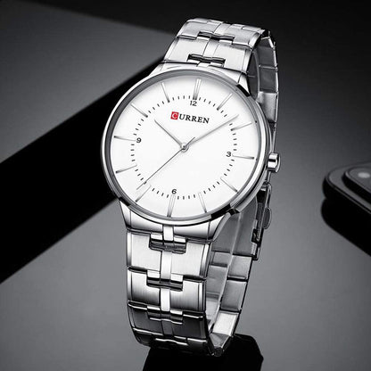 CURREN Couples Stainless Steel Watch