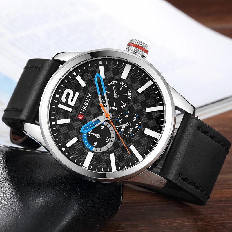 CURREN 8247 Men's Leather Straps Watch