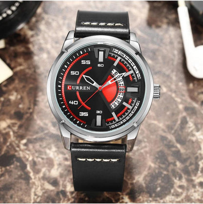 CURREN 8298 Men's Leather Straps Watch