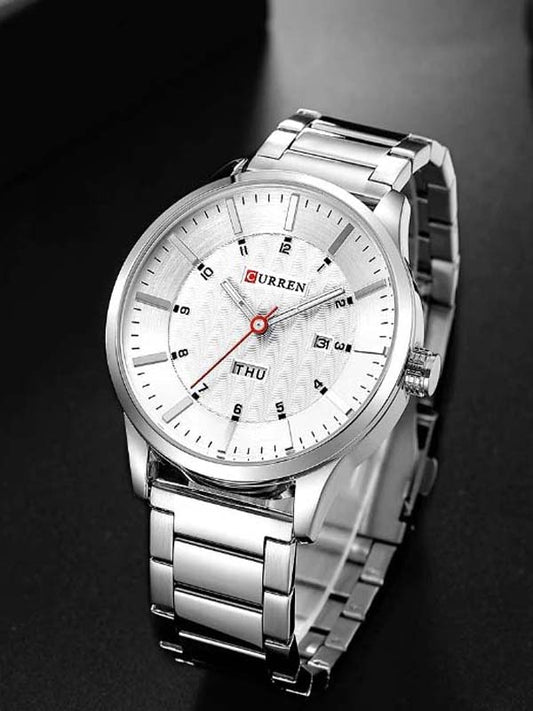 CURREN Original Brand Stainless Steel Band Wrist Watch For Men With Brand (Box & Bag)-8316