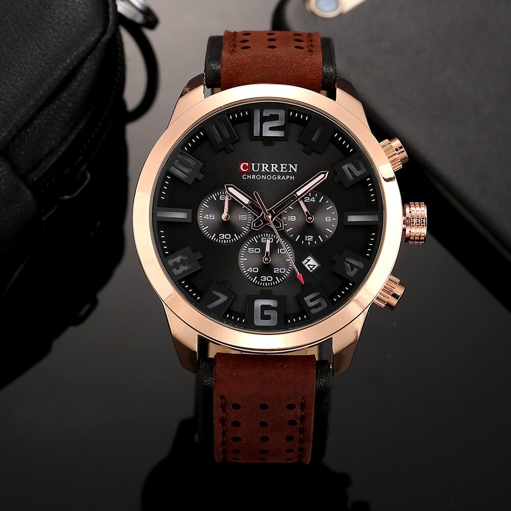 CURREN 8289 Men's Leather Straps Watch