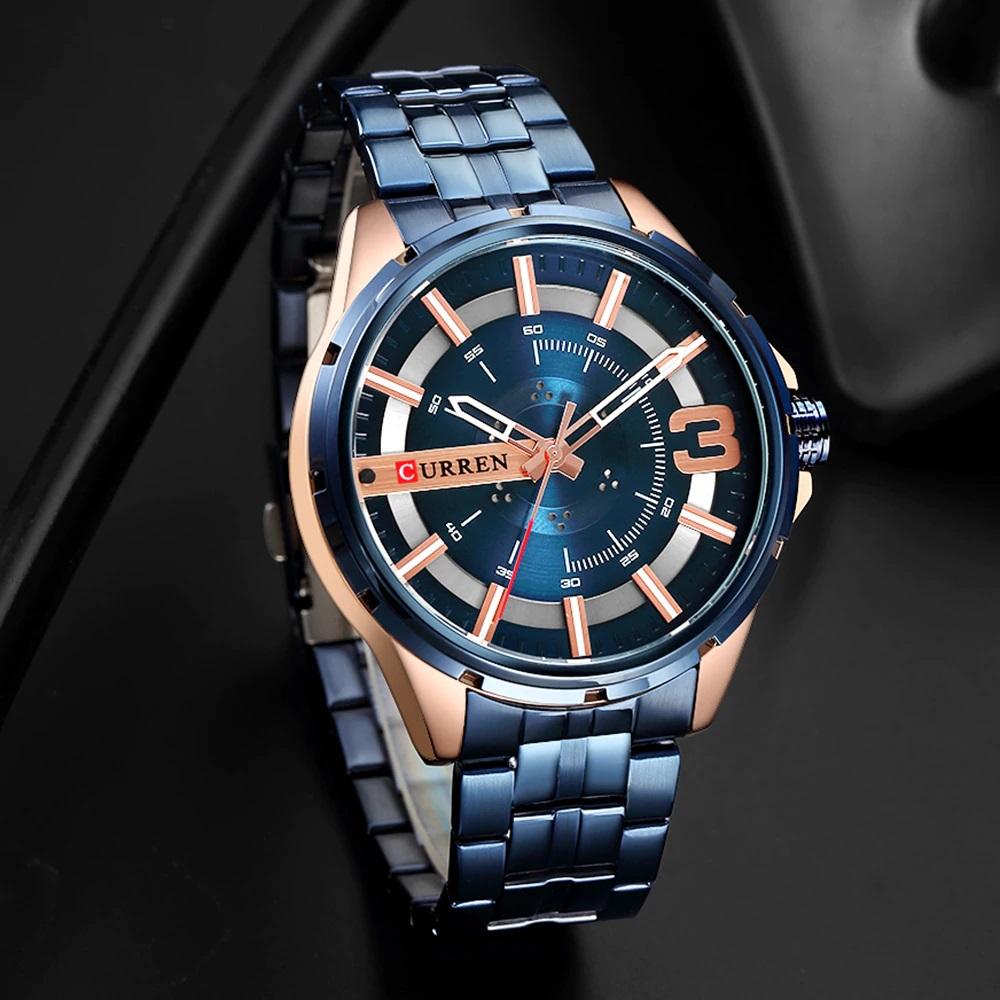 CURREN Couples Stainless Steel Watch