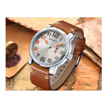CURREN 8254 Men's Leather Straps Watch