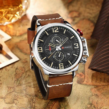 CURREN 8278 Men's Leather Straps Watch