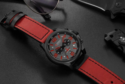 CURREN 8314 Men's Leather Straps Watch
