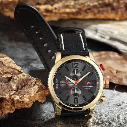 CURREN 8281 Men's Leather Straps Watch