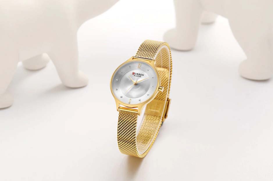 CURREN Couples Stainless Steel Watch