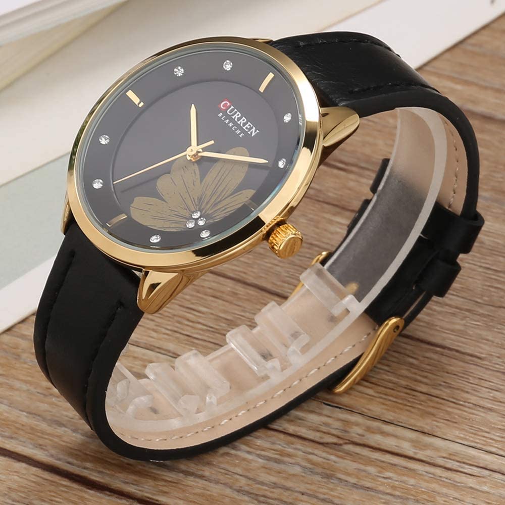 CURREN 9048 Women's Leather Straps Watch