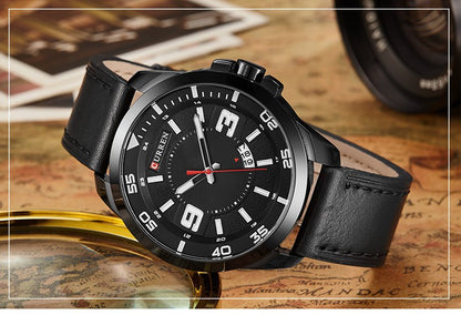 CURREN 8213 Men's Leather Straps Watch