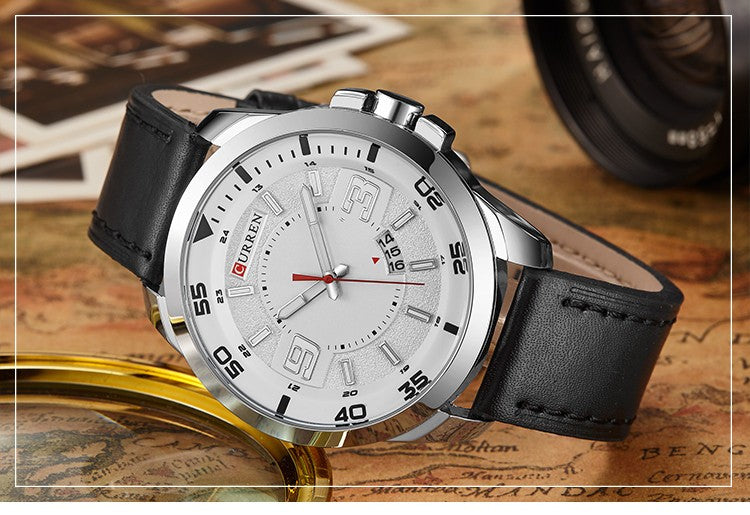 CURREN 8213 Men's Leather Straps Watch