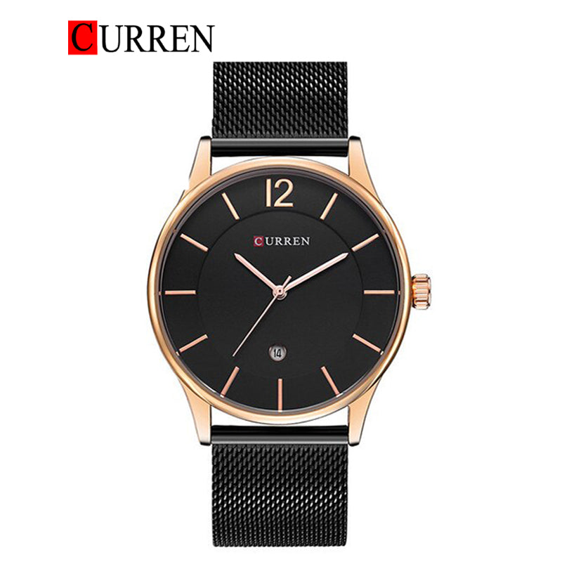 CURREN Original Brand Mesh Band Wrist Watch For Men With Brand (Box & Bag)-8231