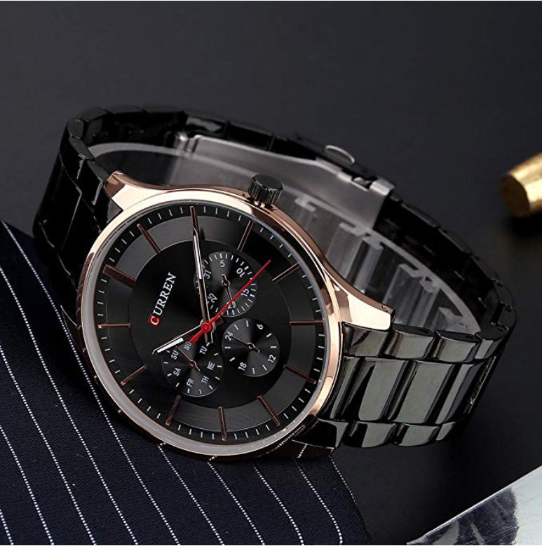 CURREN 8282 Men's Stainless Steel Watch