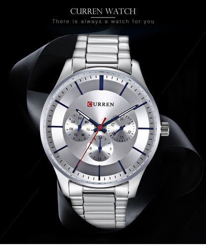 CURREN 8282 Men's Stainless Steel Watch