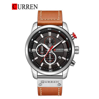 CURREN Original Brand Leather Straps Wrist Watch For Men With Brand (Box & Bag)-8291