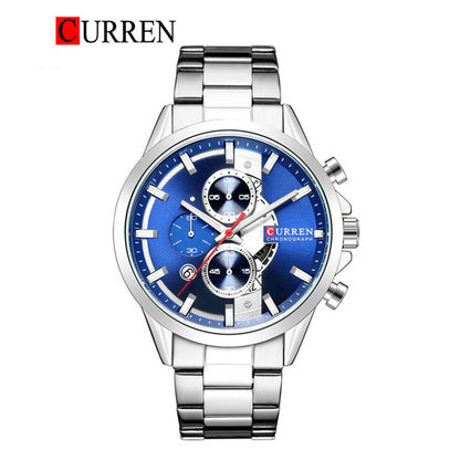 CURREN Original Brand Stainless Steel Band Wrist Watch For Men With Brand (Box & Bag)-8325