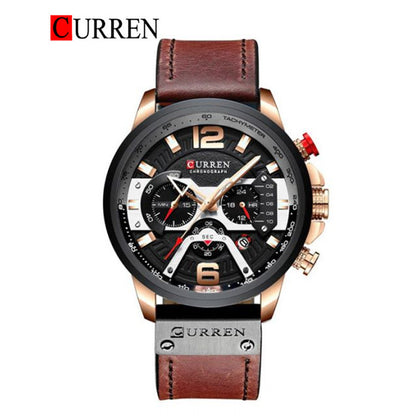 CURREN 8329 Men's Leather Straps Watch
