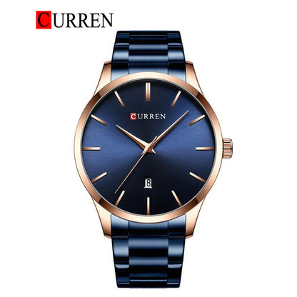CURREN Original Brand Stainless Steel Band Wrist Watch For Men With Brand (Box & Bag)-8357