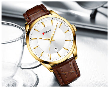 CURREN 8365 Men's Leather Straps Watch