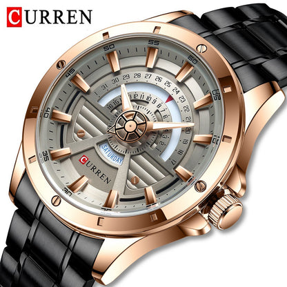 CURREN 8381 Men's Stainless Steel Watch