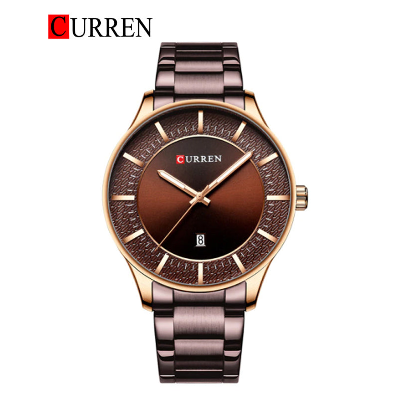 CURREN Original Brand Stainless Steel Band Wrist Watch For Men With Brand (Box & Bag)-8347